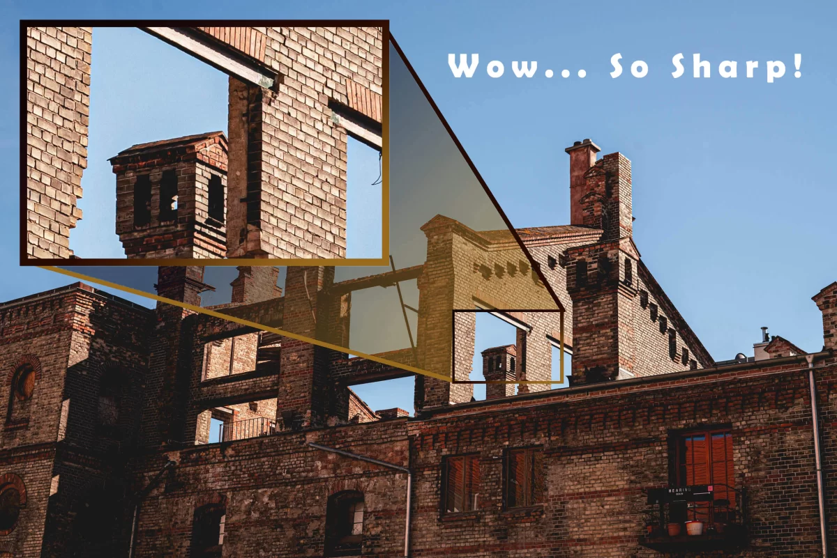 A high quality shot of an abandoned building