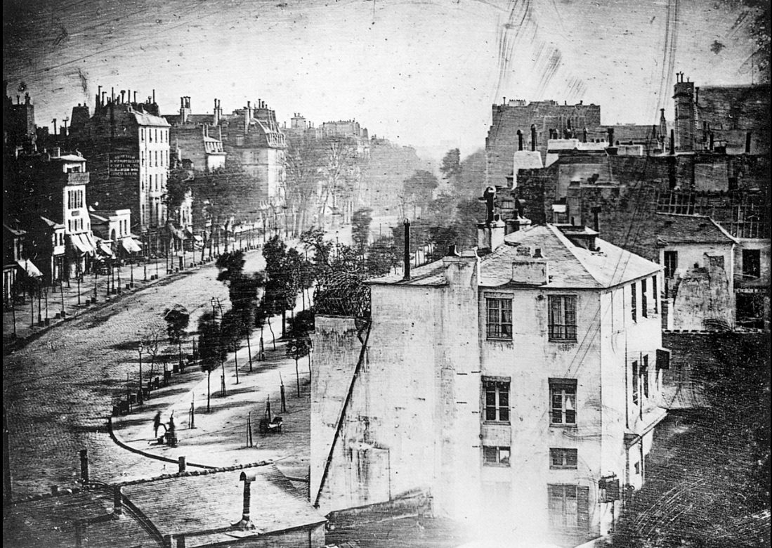One of the first photographs and the first depicting a human being