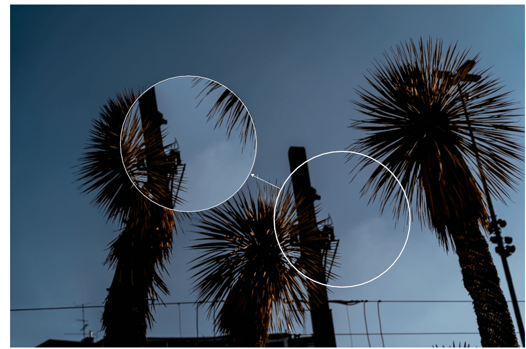 Spot removal tool in lightroom clone mode