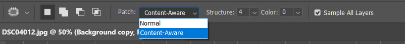 Patch tool modes