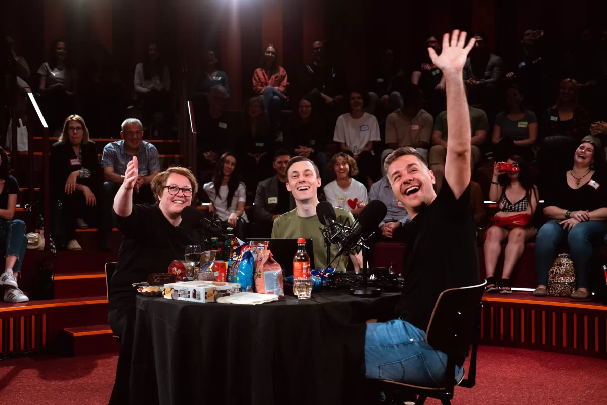 Easy German Podcast show photographed by Fedor Vasilev