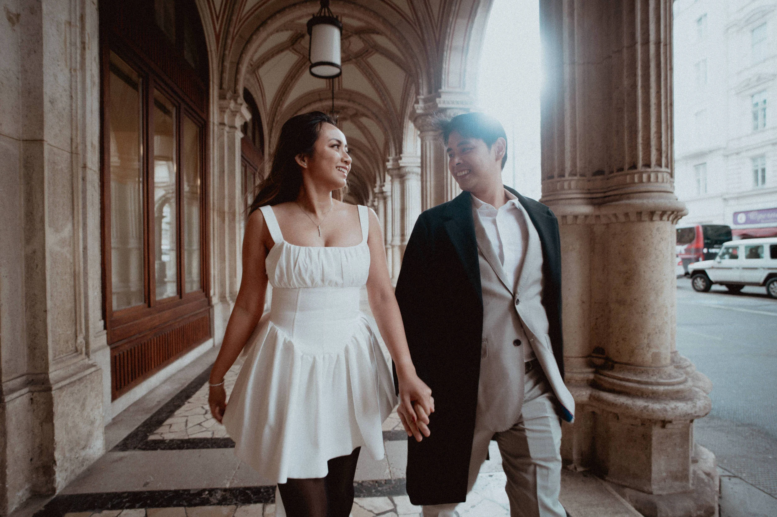 Elopement photography In the city centre  
