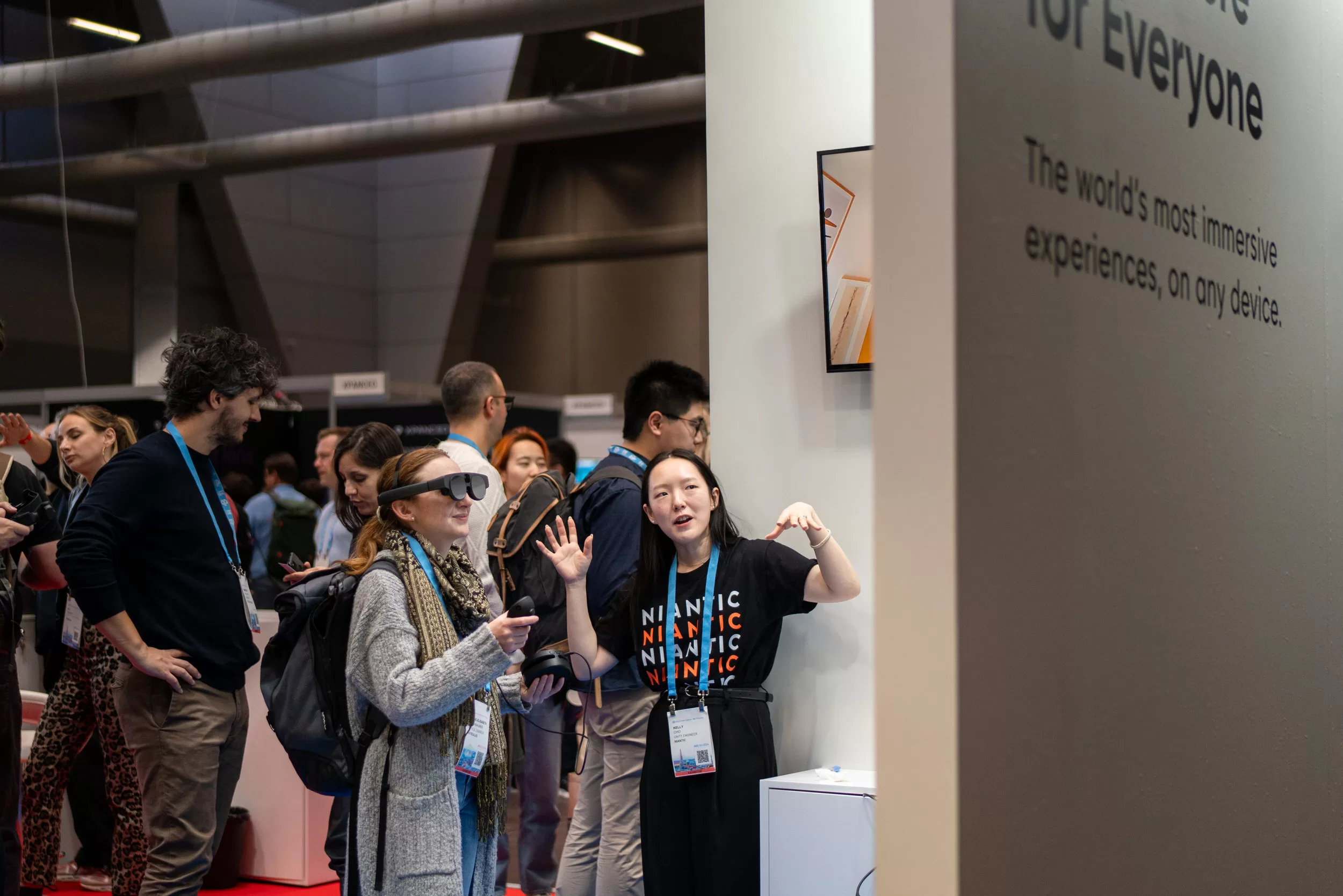 product showcase at a trade show