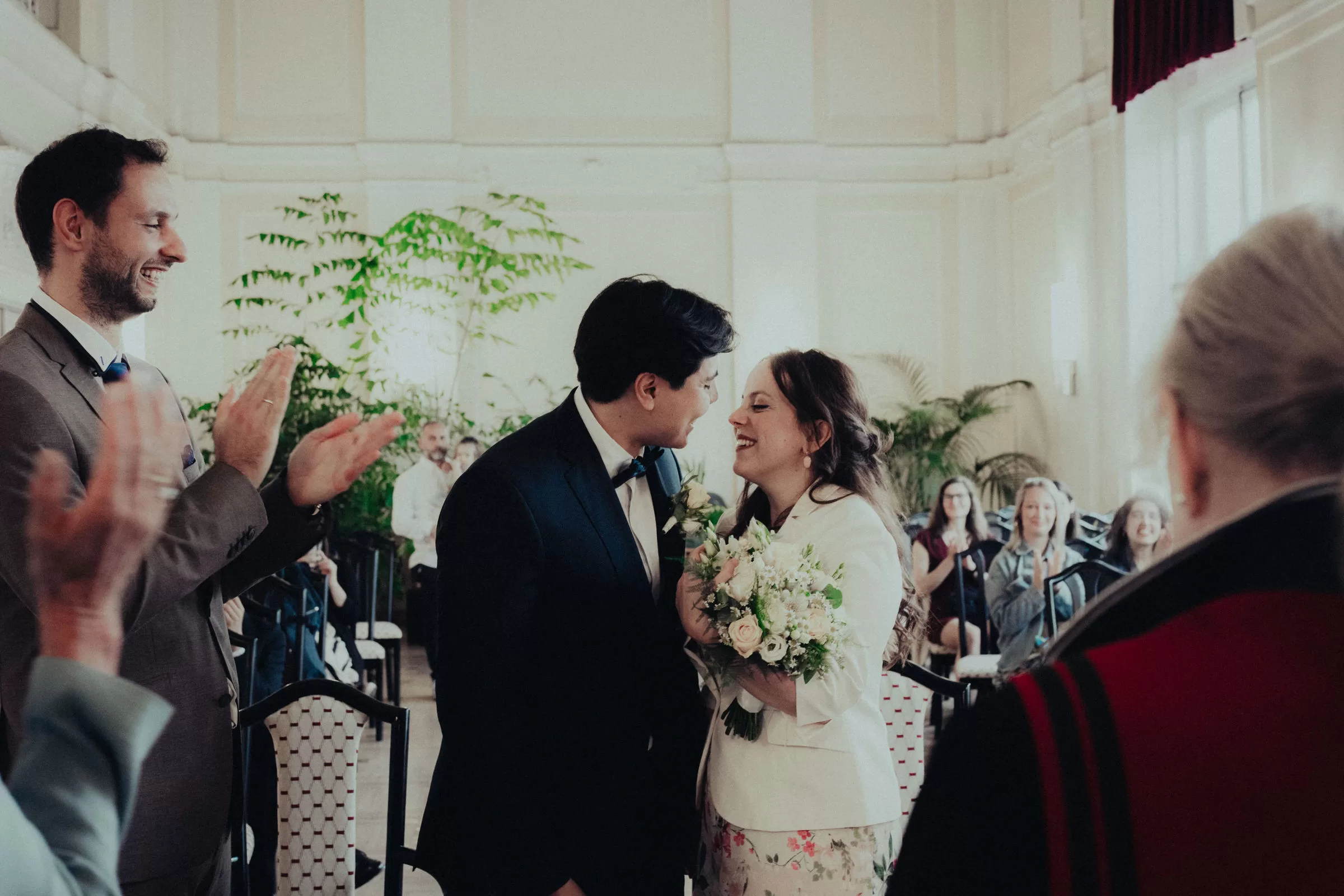 Newlyweds on their ceremony in Vienna
