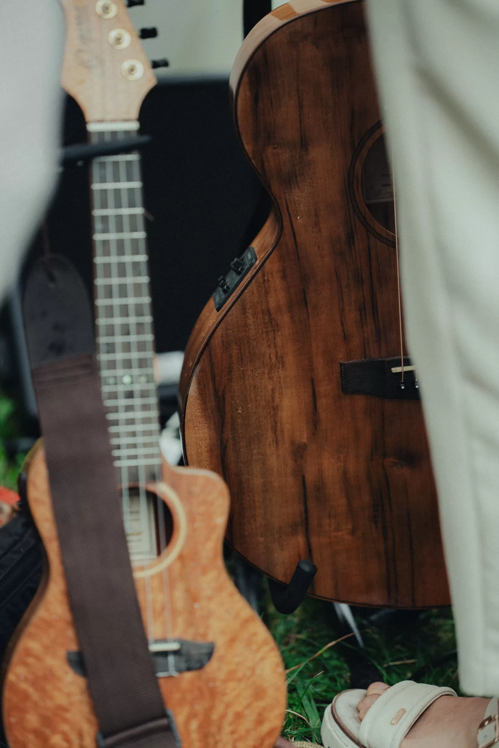 Musical instruments on a wedding