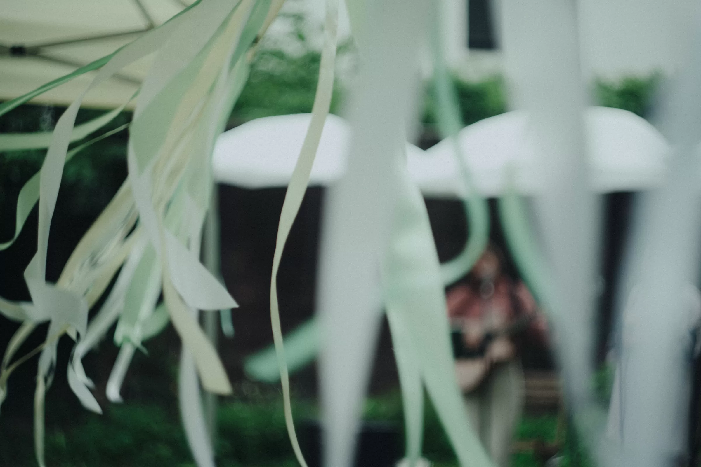 abstract photo with wedding decorations