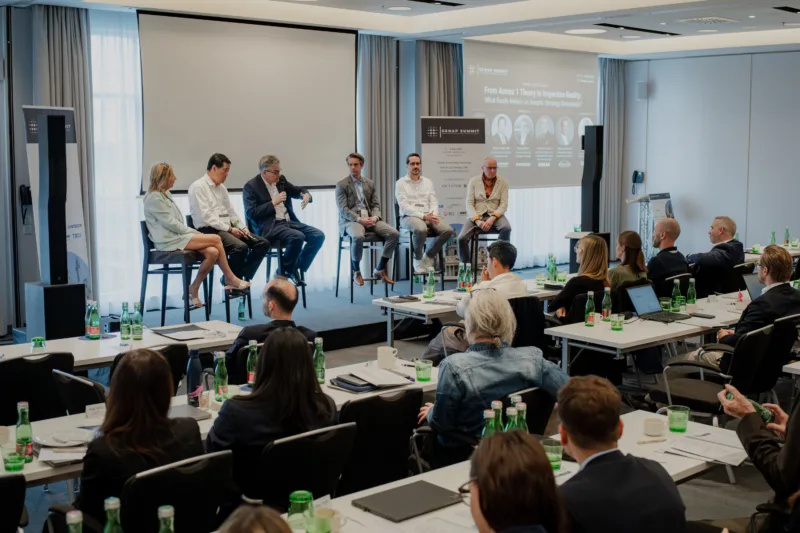 Panel discussion on an international conference photographed by Fedor Vasilev
