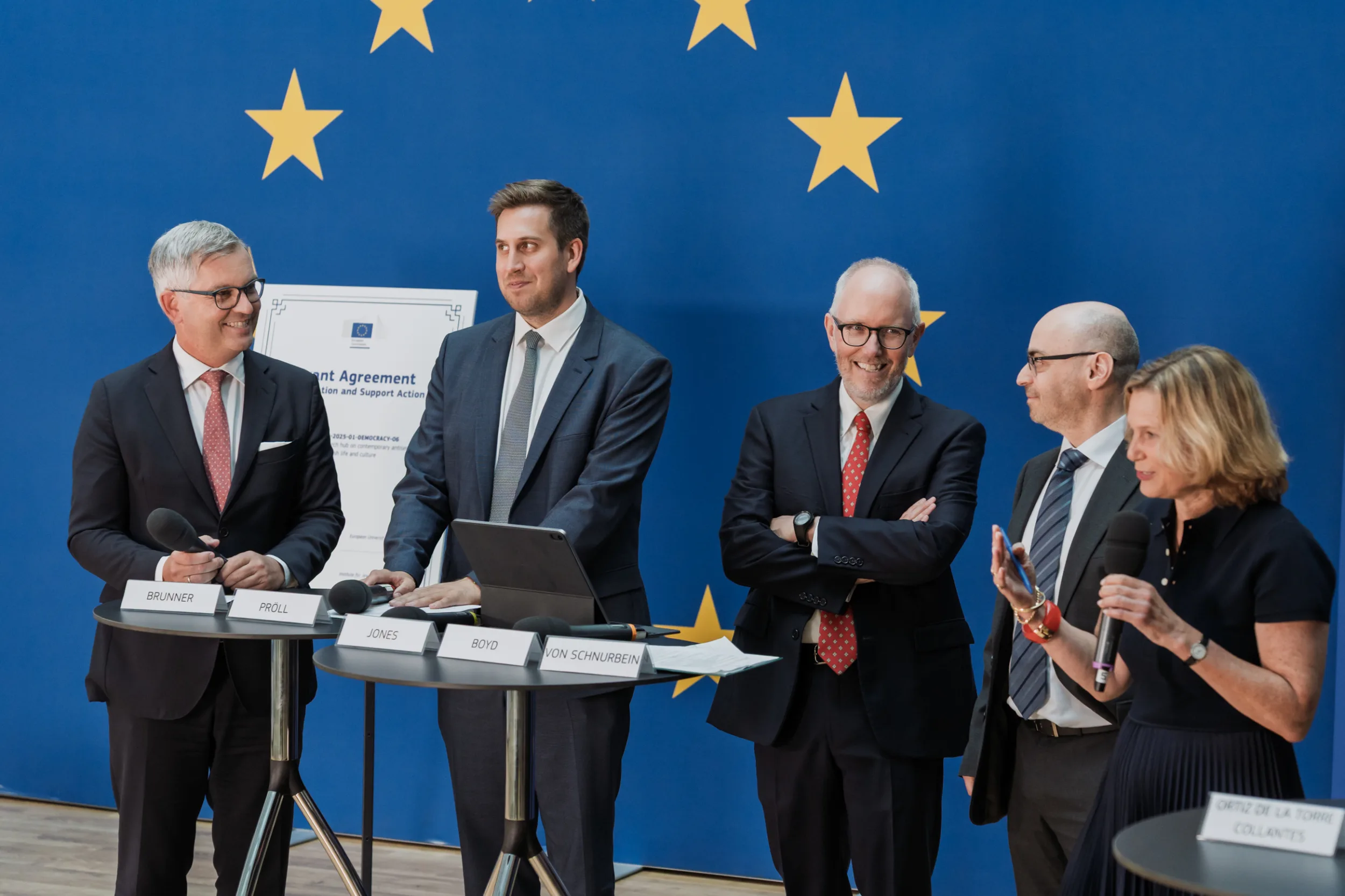 European Union Event Photographer | Grant Signing Ceremony in Vienna Fedor Vasilev Photographer In Berlin Berlin photographer capturing official European Union event speakers and keynote moments