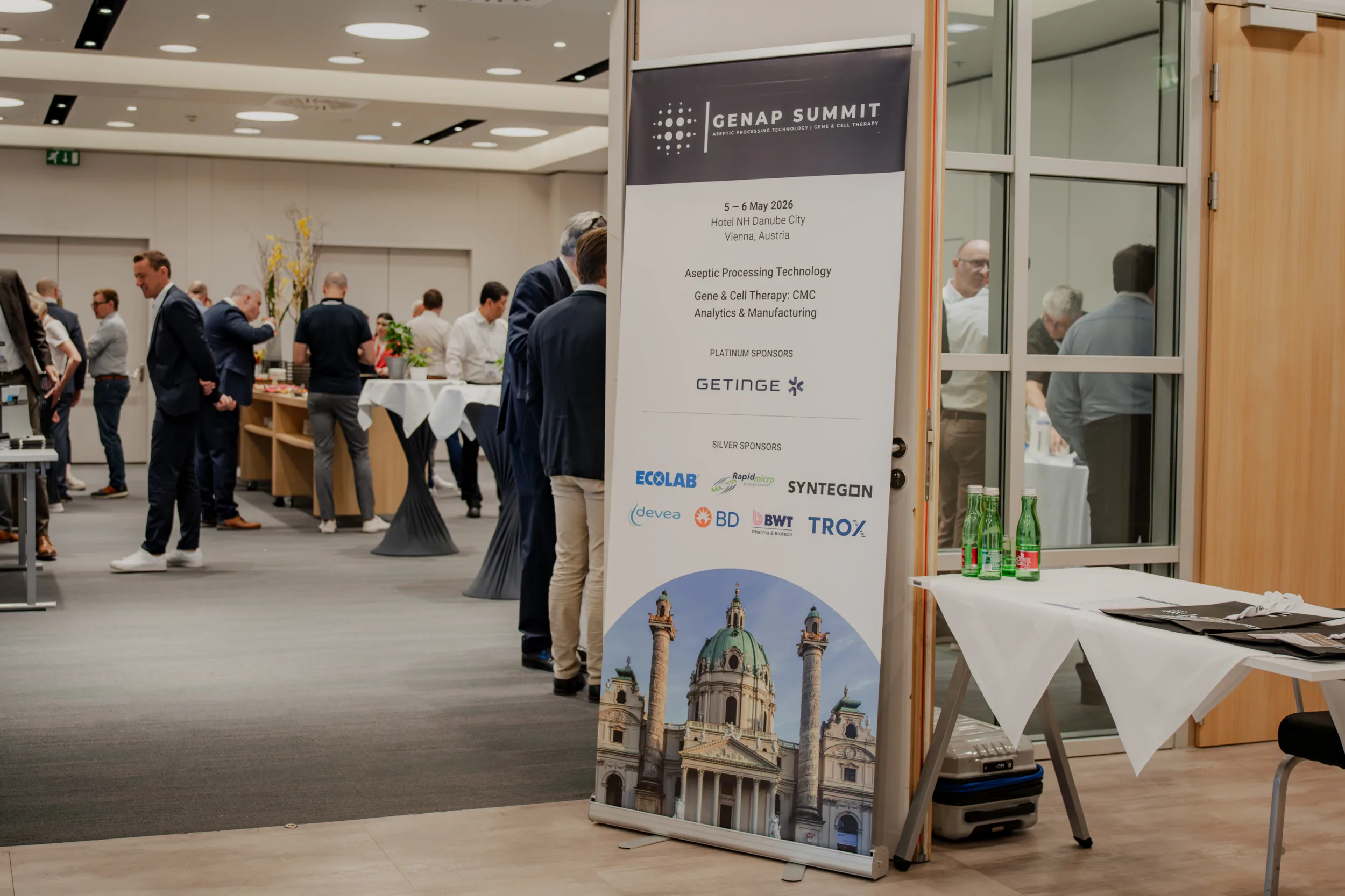 Genup Summit | Medical Conference Photography and Product Expo Fedor Vasilev Photographer In Berlin Sponsors and info poster of Genup Summit photographed by Fedor Vasilev Berlin based corporate photographer